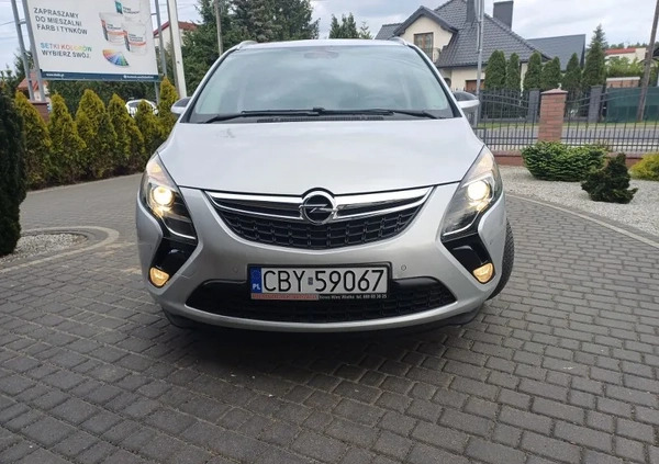 Opel Zafira cena 27900 przebieg: 252000, rok produkcji 2014 z Milanówek małe 92